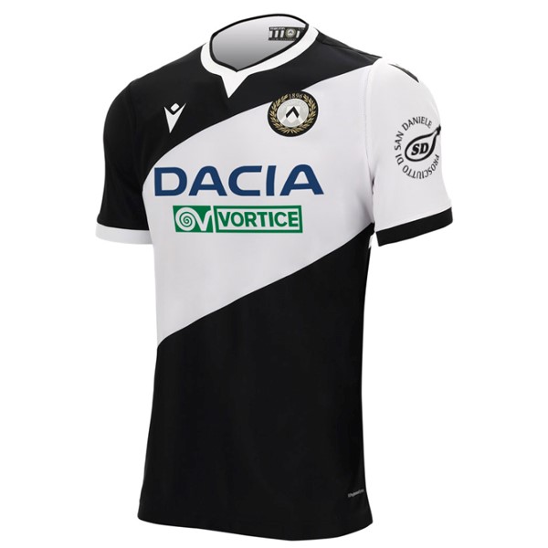 Tailandia Camiseta Udinese Primera equipo 2020-21 Negro Blanco